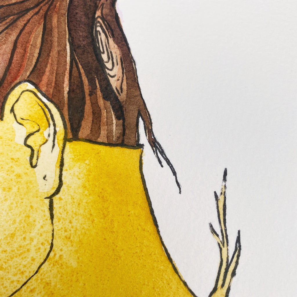 Growing Up (Original Ink and Watercolor)