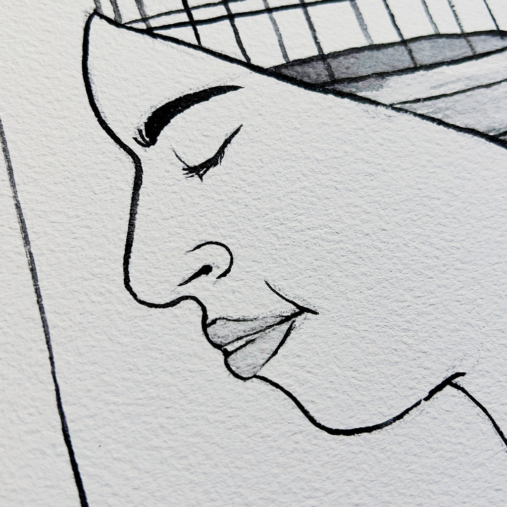 Kingfisher (Original Ink and Watercolor)