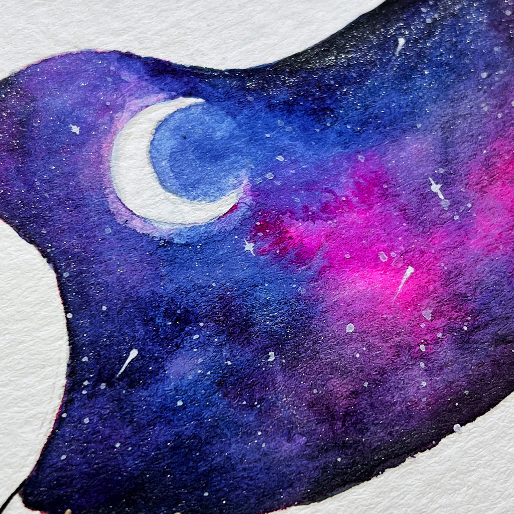 Something In My Throat (Original Ink and Watercolor)