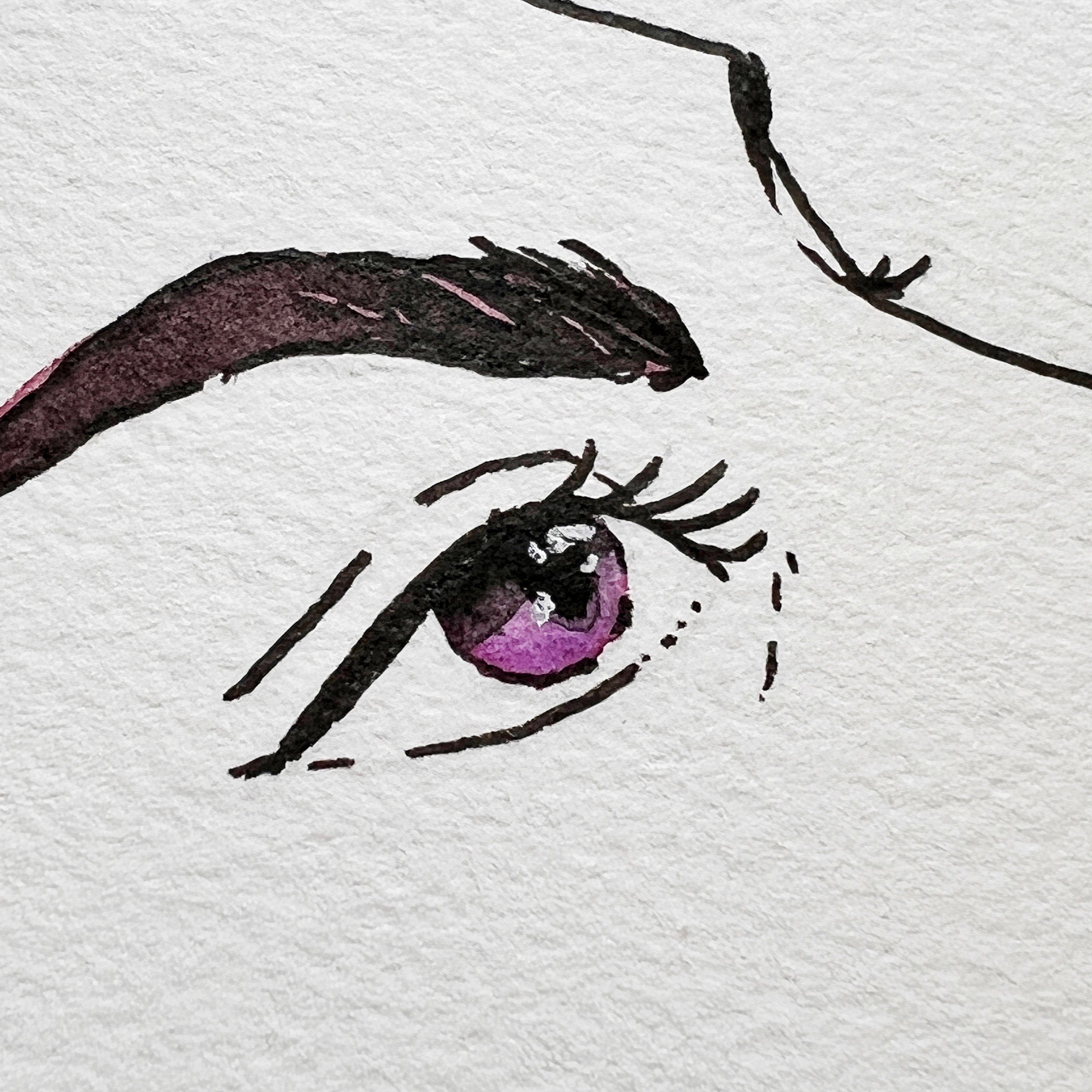 Lit (Original Ink and Watercolor)