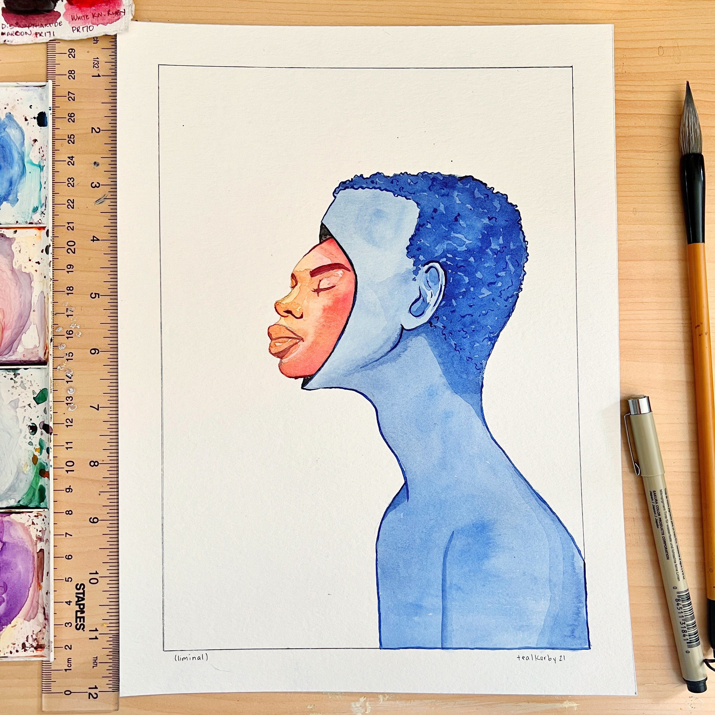 Inners (Original Ink and Watercolor)