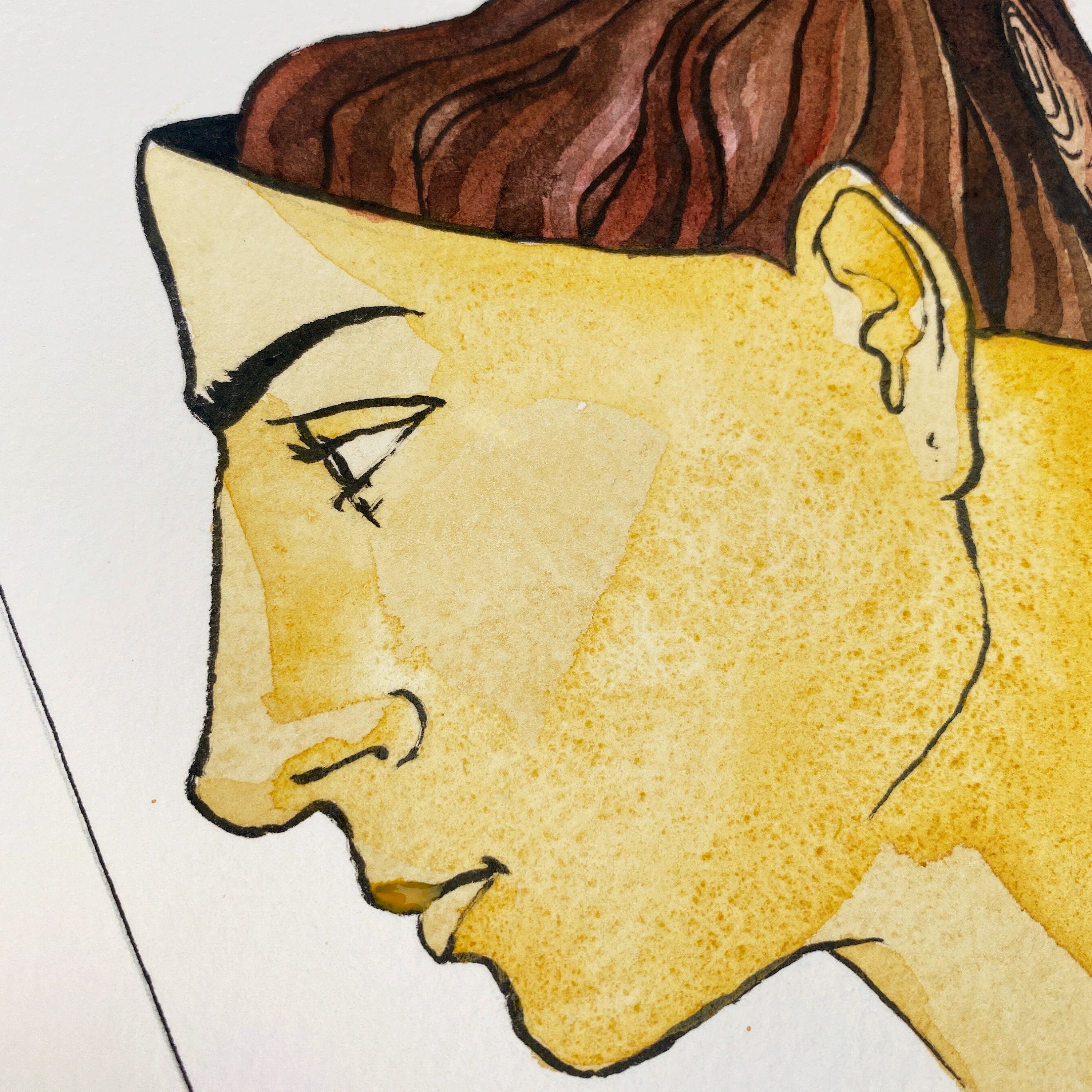 Growing Up (Original Ink and Watercolor)