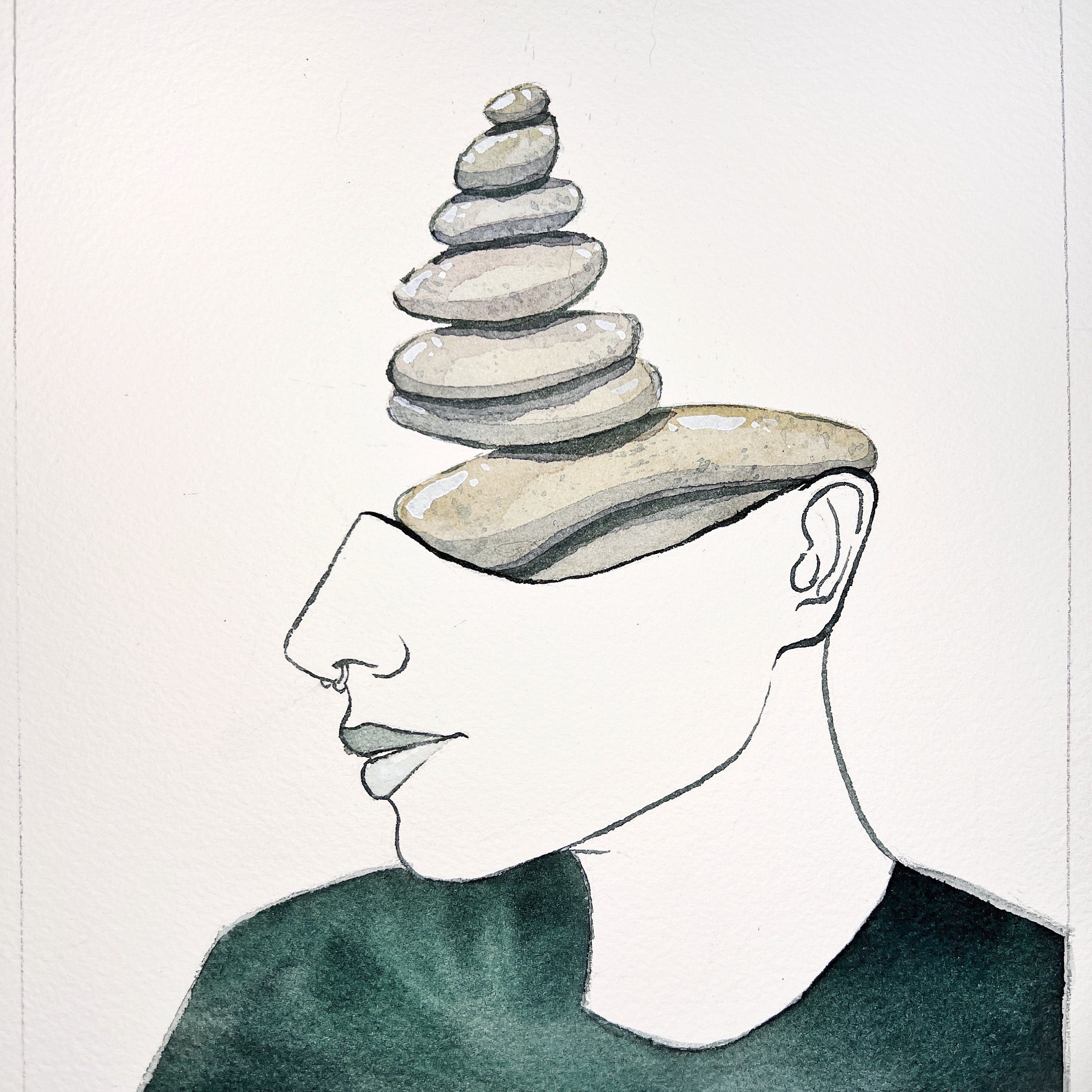 Peace (Original Ink and Watercolor)