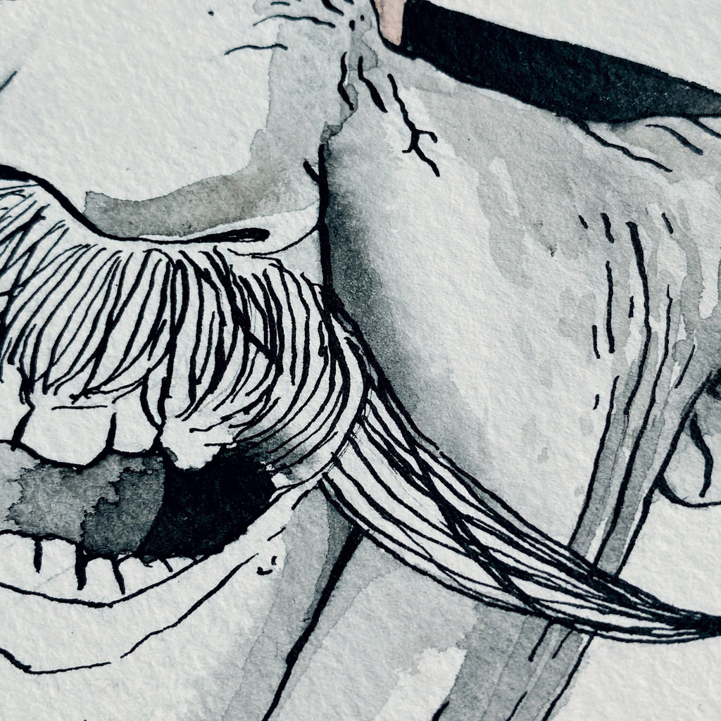 Nice to Meet Ya (Original Ink and Watercolor)