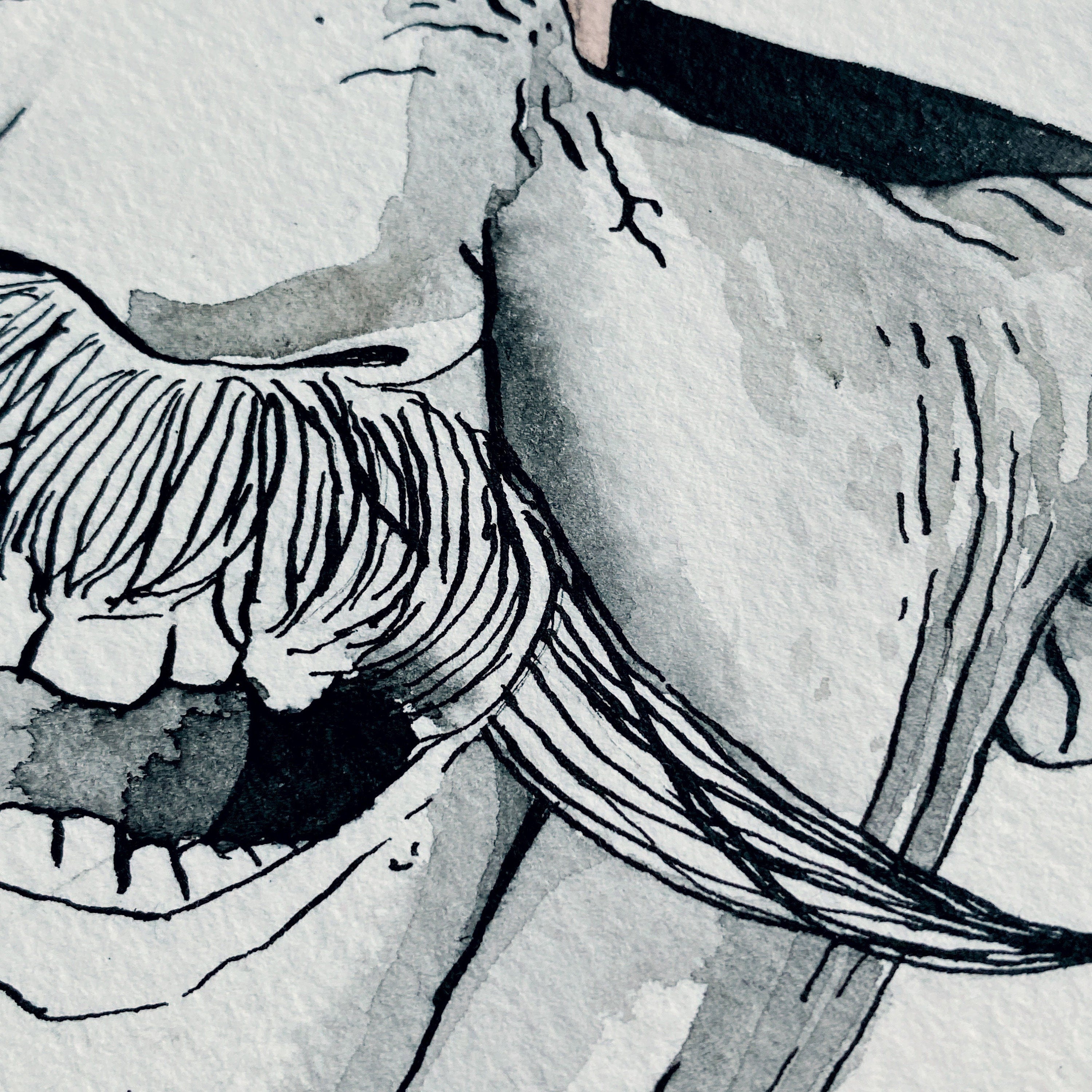 Nice to Meet Ya (Original Ink and Watercolor)