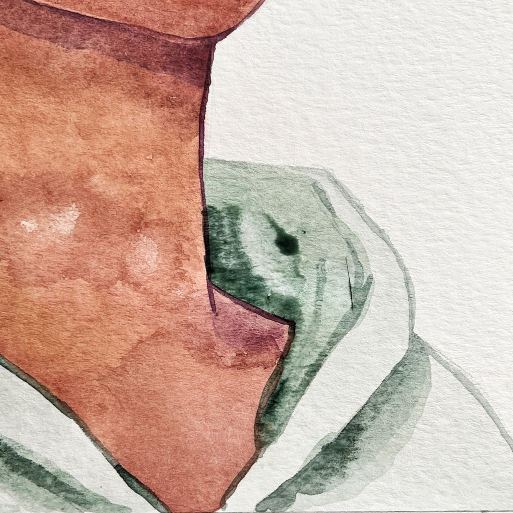 Hiding Place (Original Ink and Watercolor)