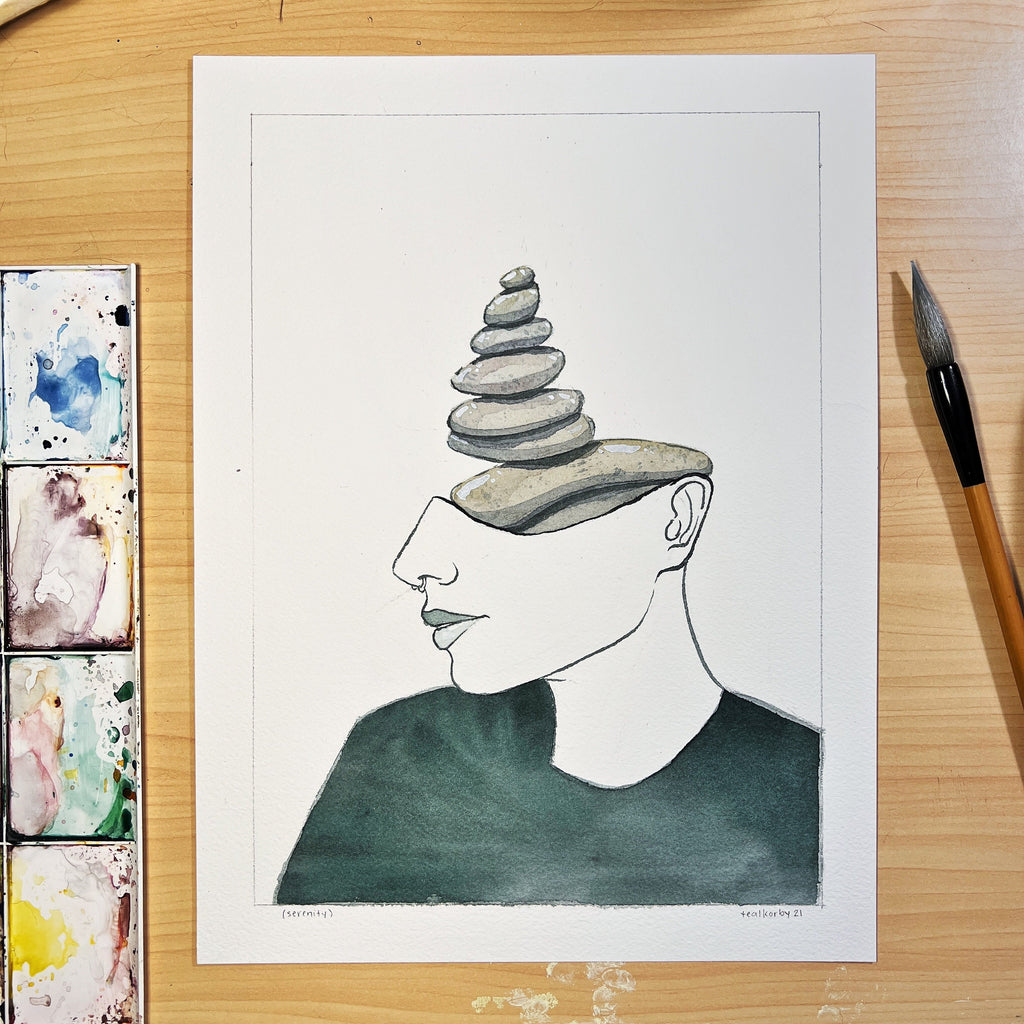 Peace (Original Ink and Watercolor)