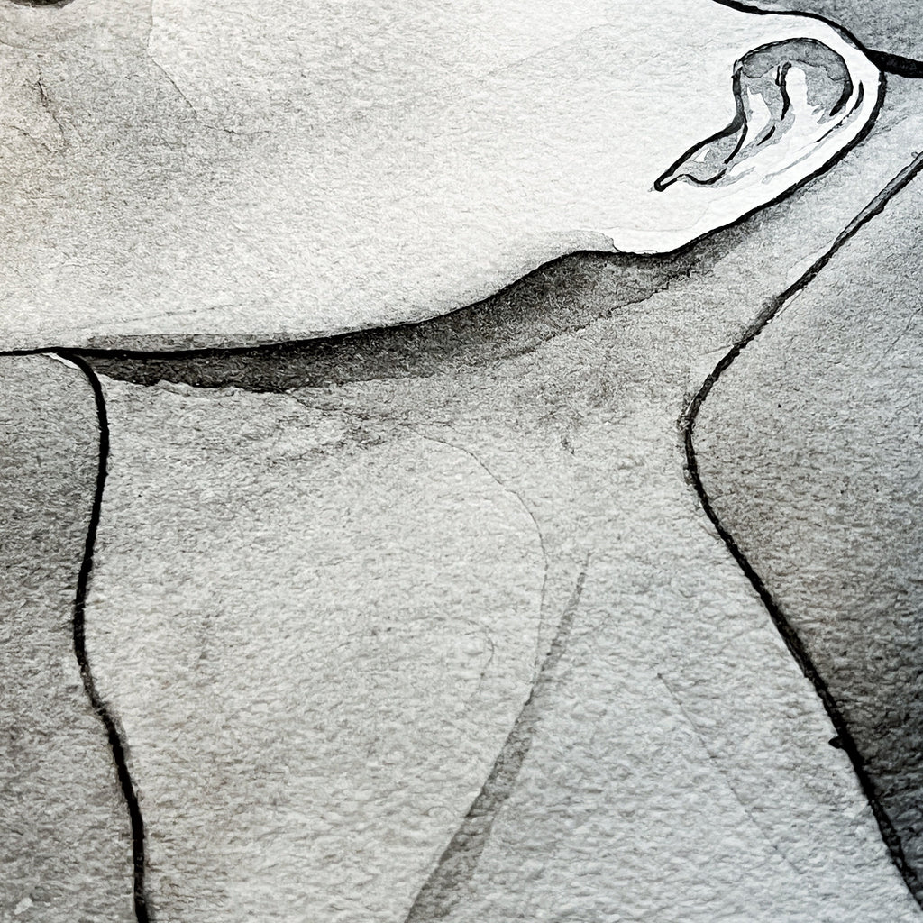 Snuffed (Original Ink and Watercolor)