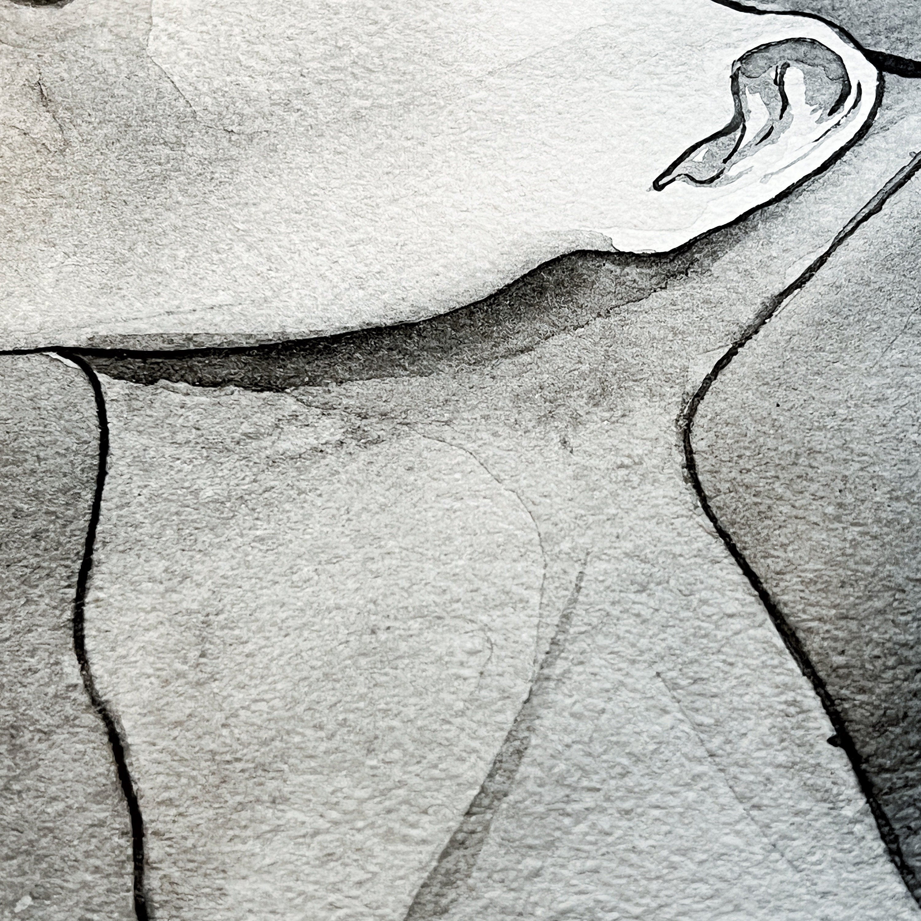 Snuffed (Original Ink and Watercolor)