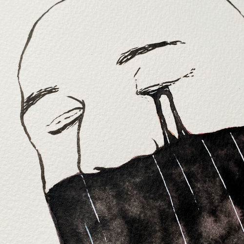 Heavy Feelings (Original Ink and Watercolor)