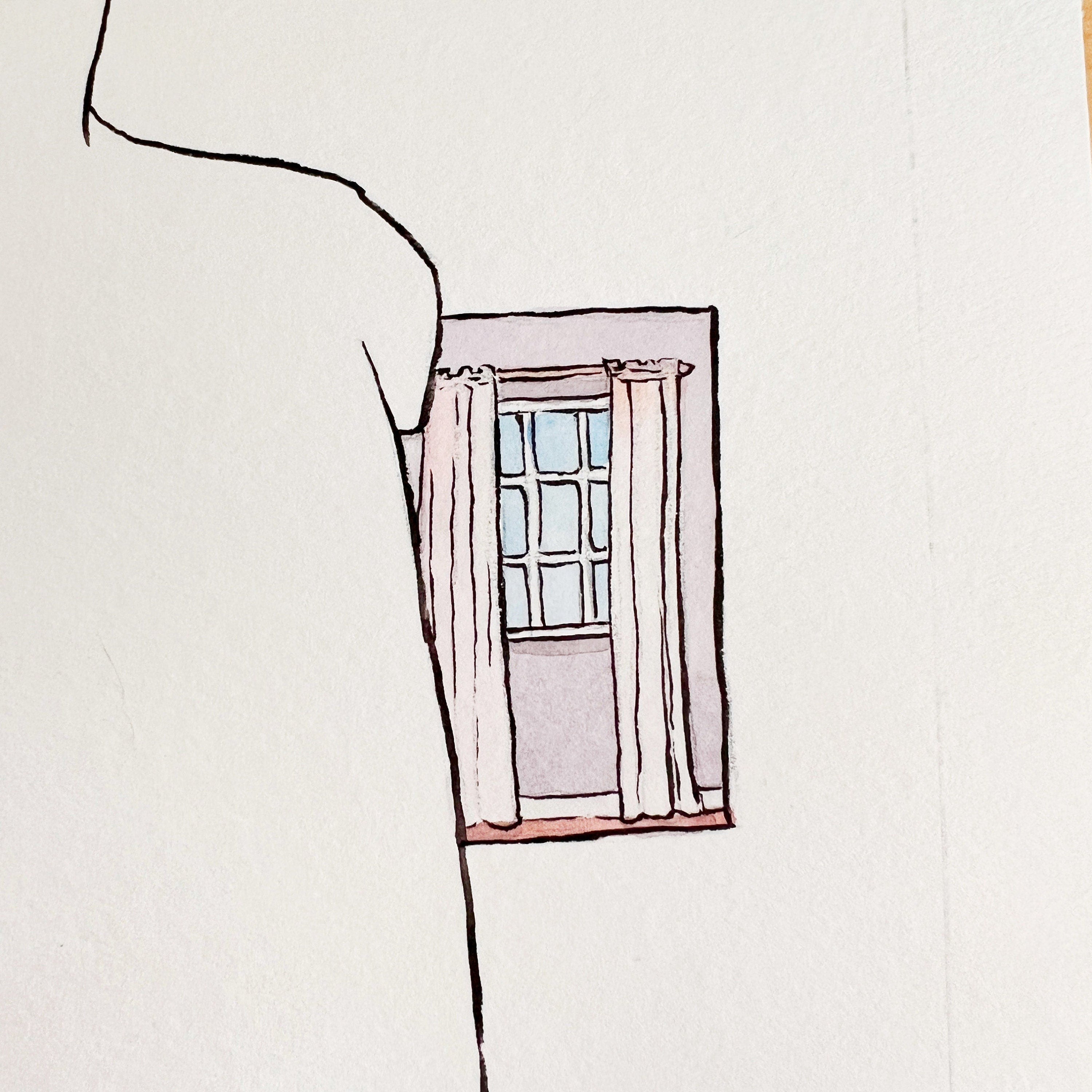 Dream (Original Ink and Watercolor)