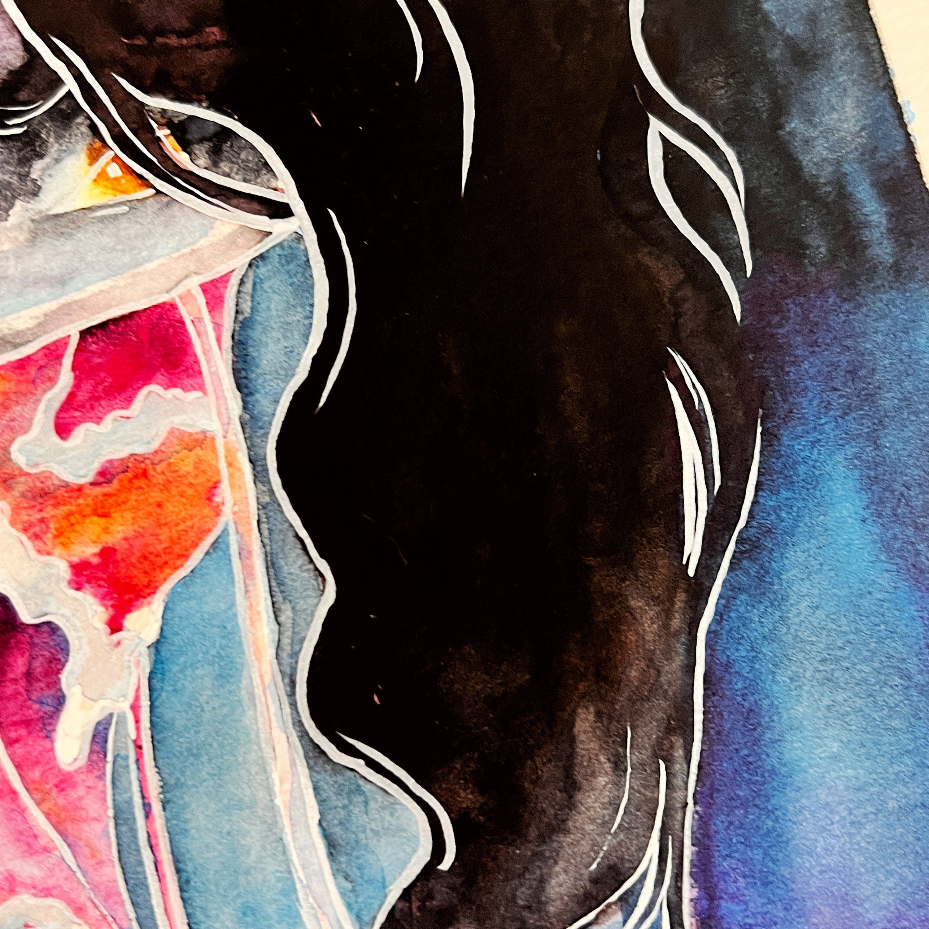 Jelly (Original Ink and Watercolor)