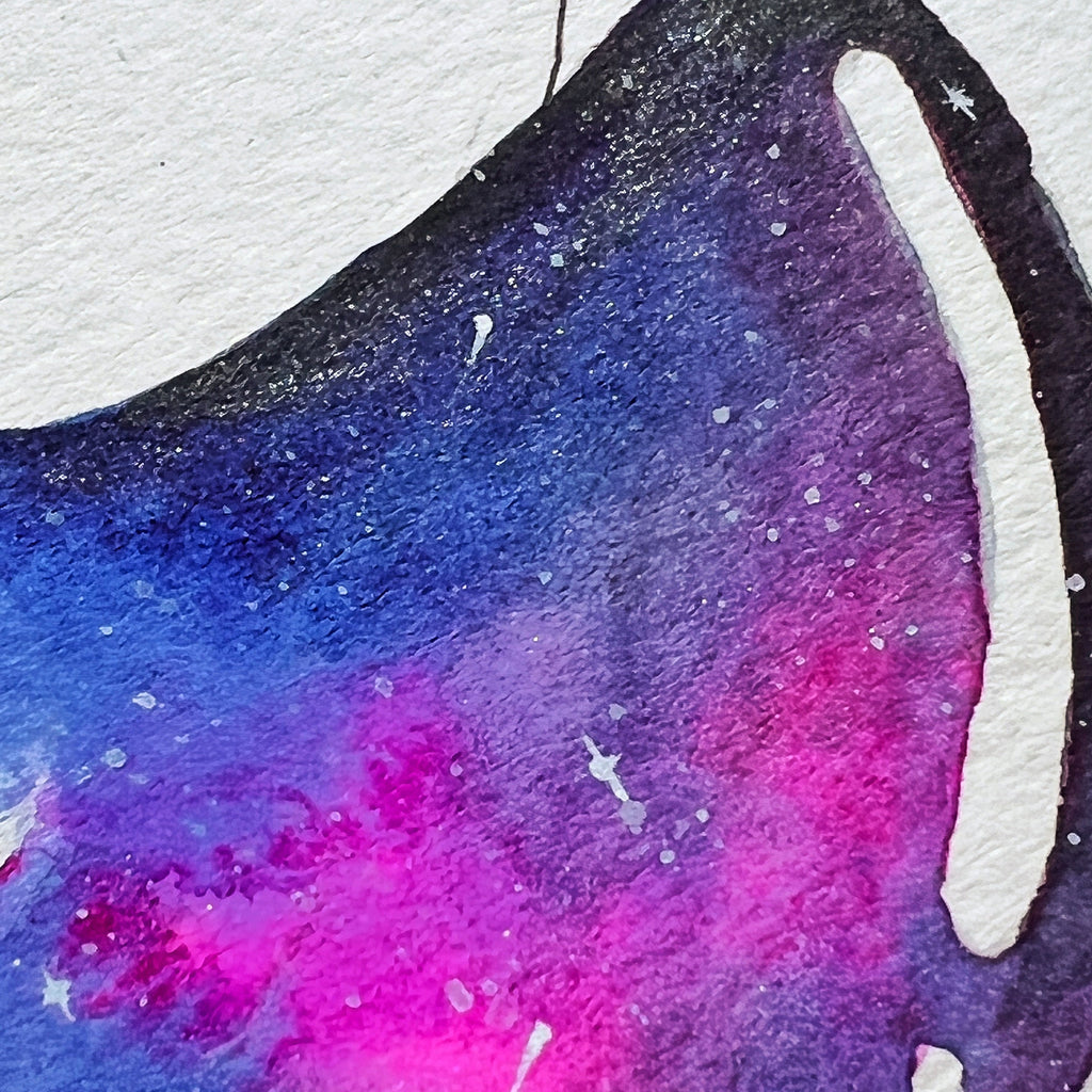 Something In My Throat (Original Ink and Watercolor)