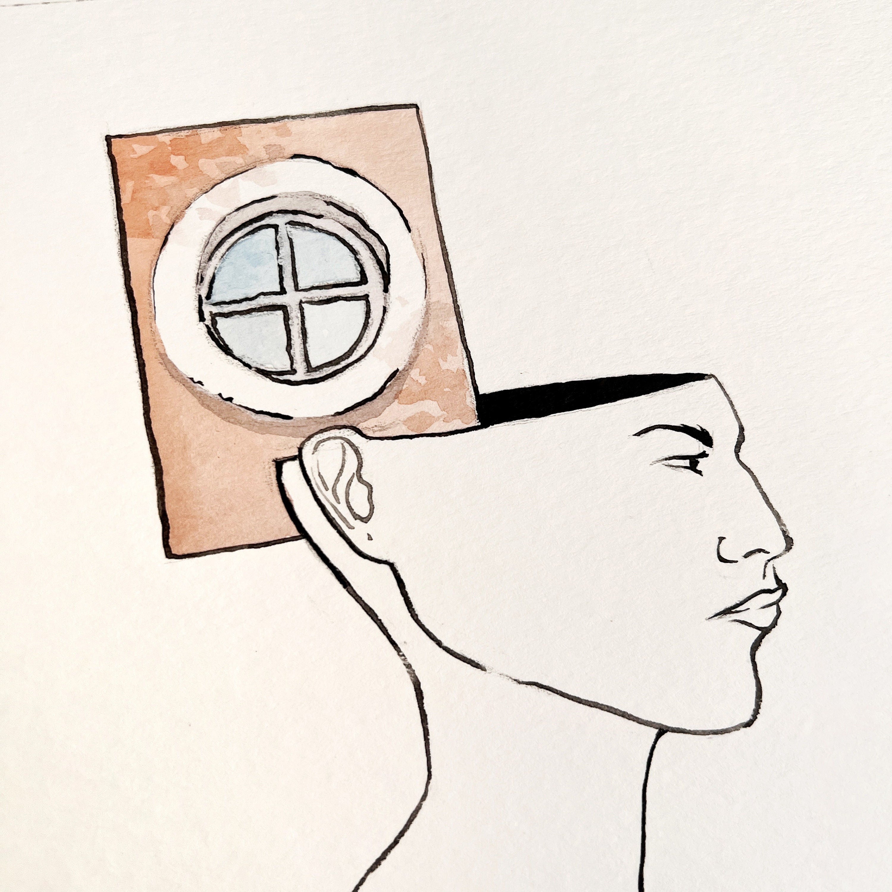 Dream (Original Ink and Watercolor)