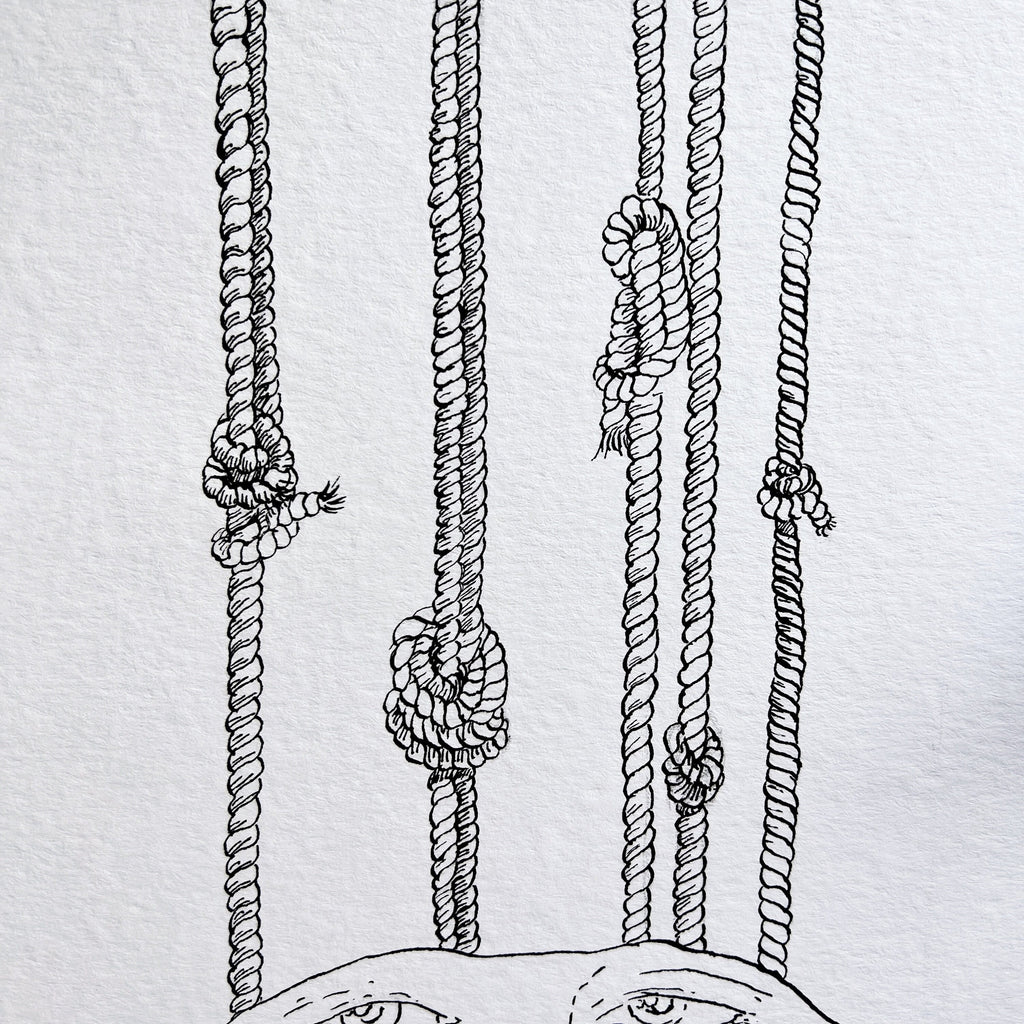 Knotted (Original Ink and Watercolor)