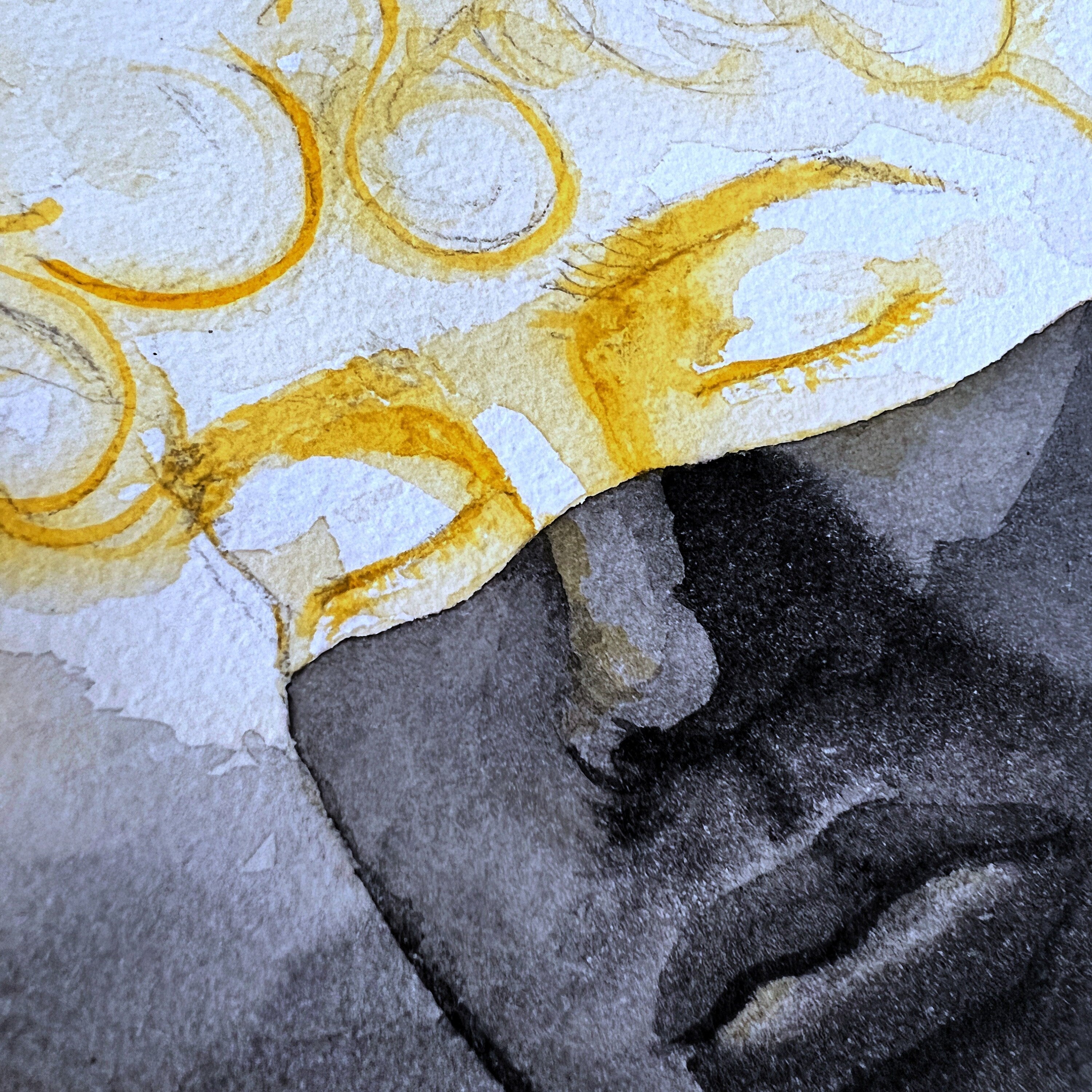 Light in the Darkness (Original Ink and Watercolor)