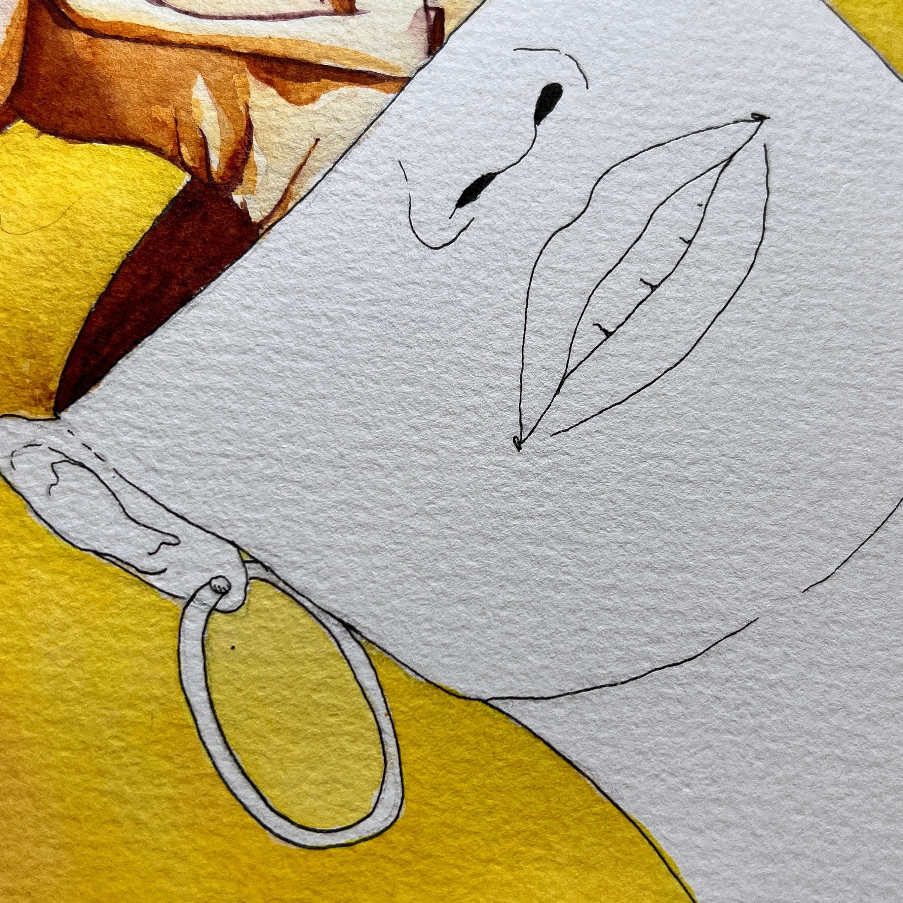 Friendship & Love (Original Ink and Watercolor)