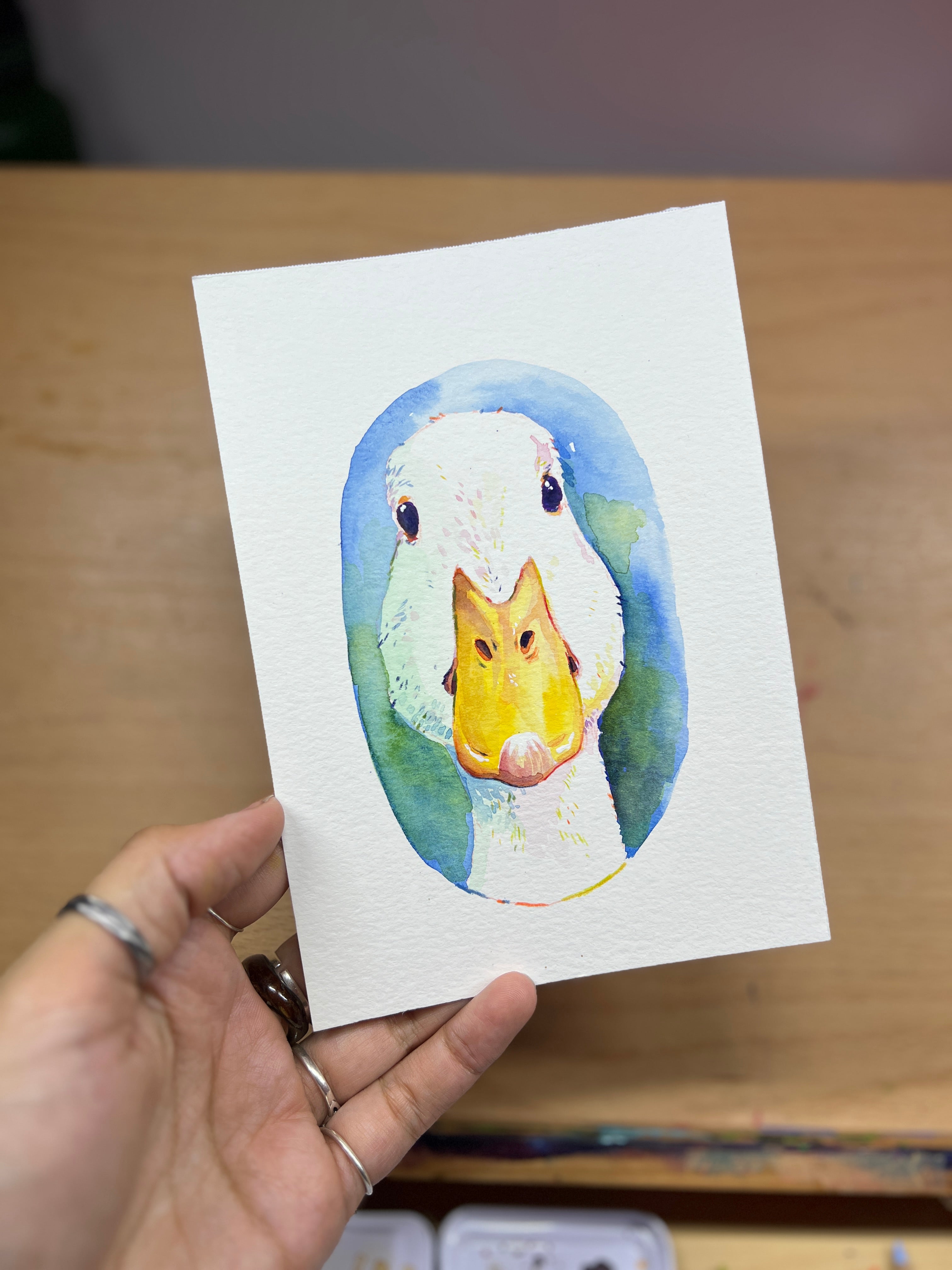 The "Boop-able" Portrait: Custom Hand-Painted Duck Quack