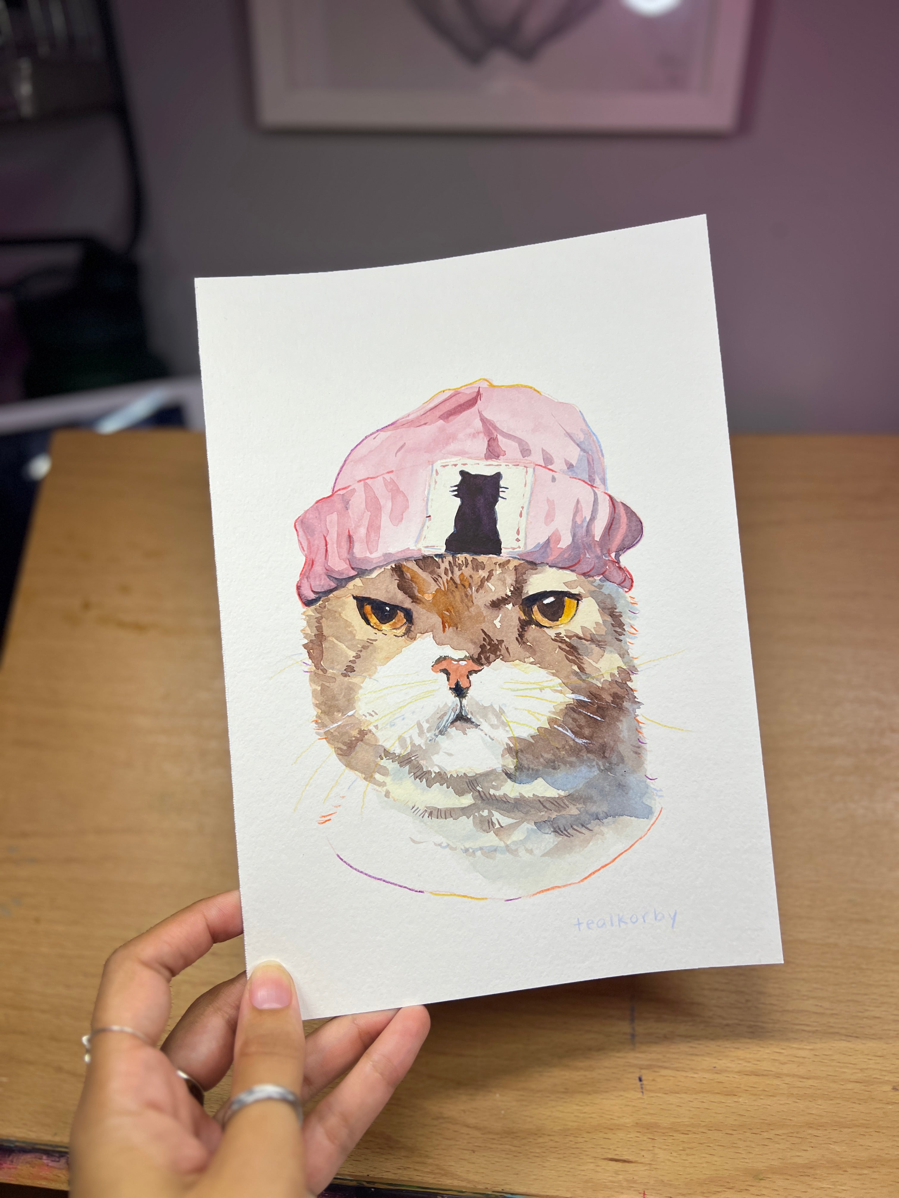 Custom Watercolor Pet Portrait