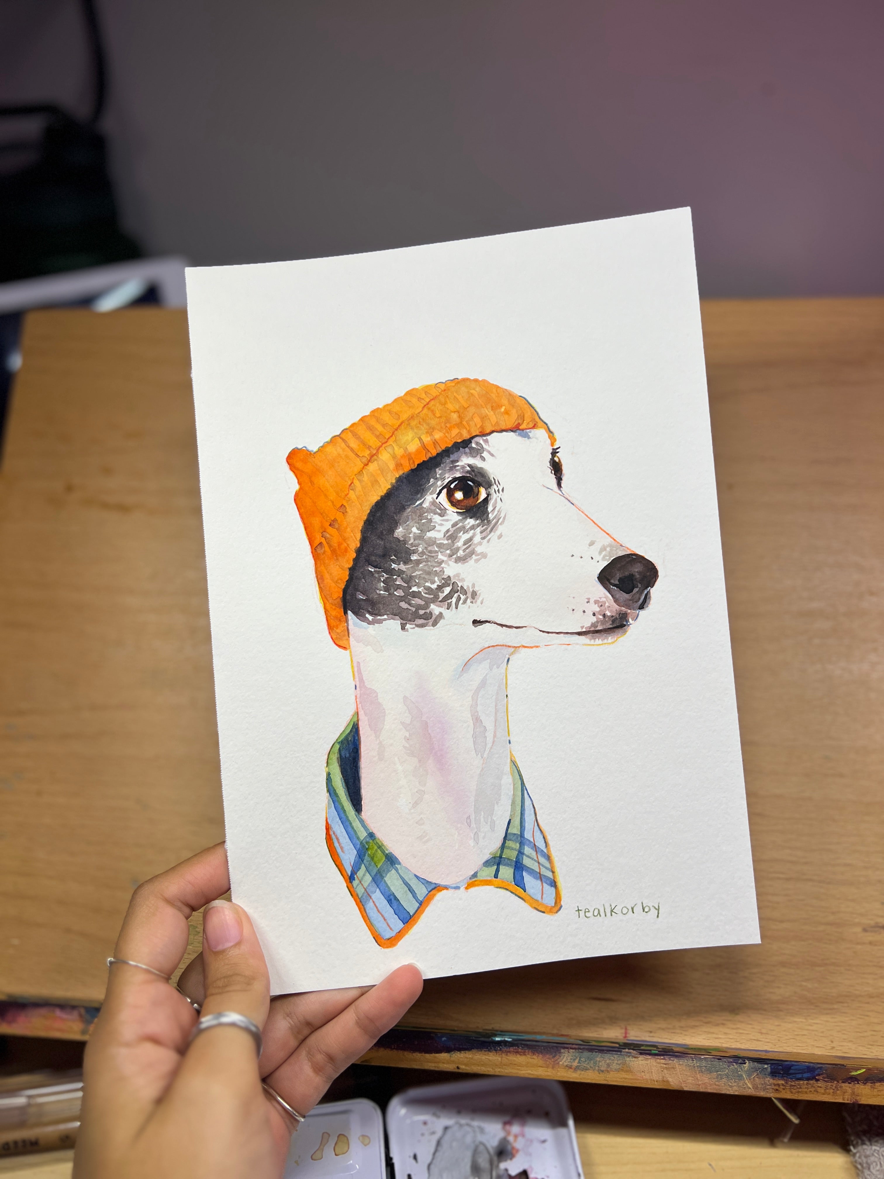 The "Boop-able" Portrait: Custom Hand-Painted Dog Art