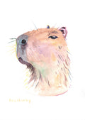 The "Boop-able" Portrait: Custom Hand-Painted Capybara