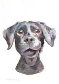 The "Boop-able" Portrait: Custom Hand-Painted Lab Puppy Art