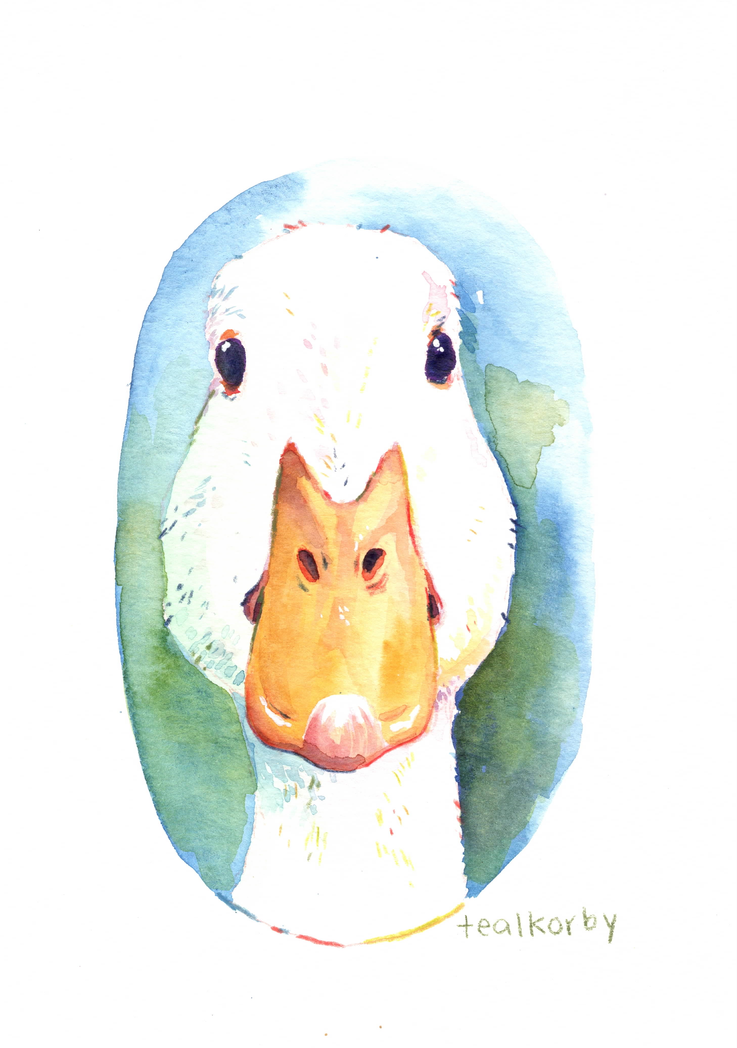 The "Boop-able" Portrait: Custom Hand-Painted Duck Quack