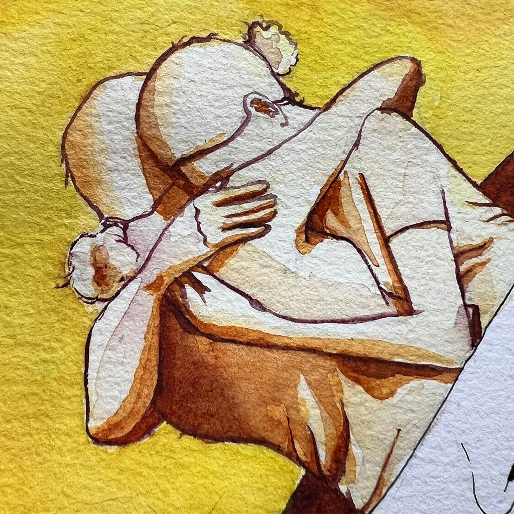 Friendship & Love (Original Ink and Watercolor)