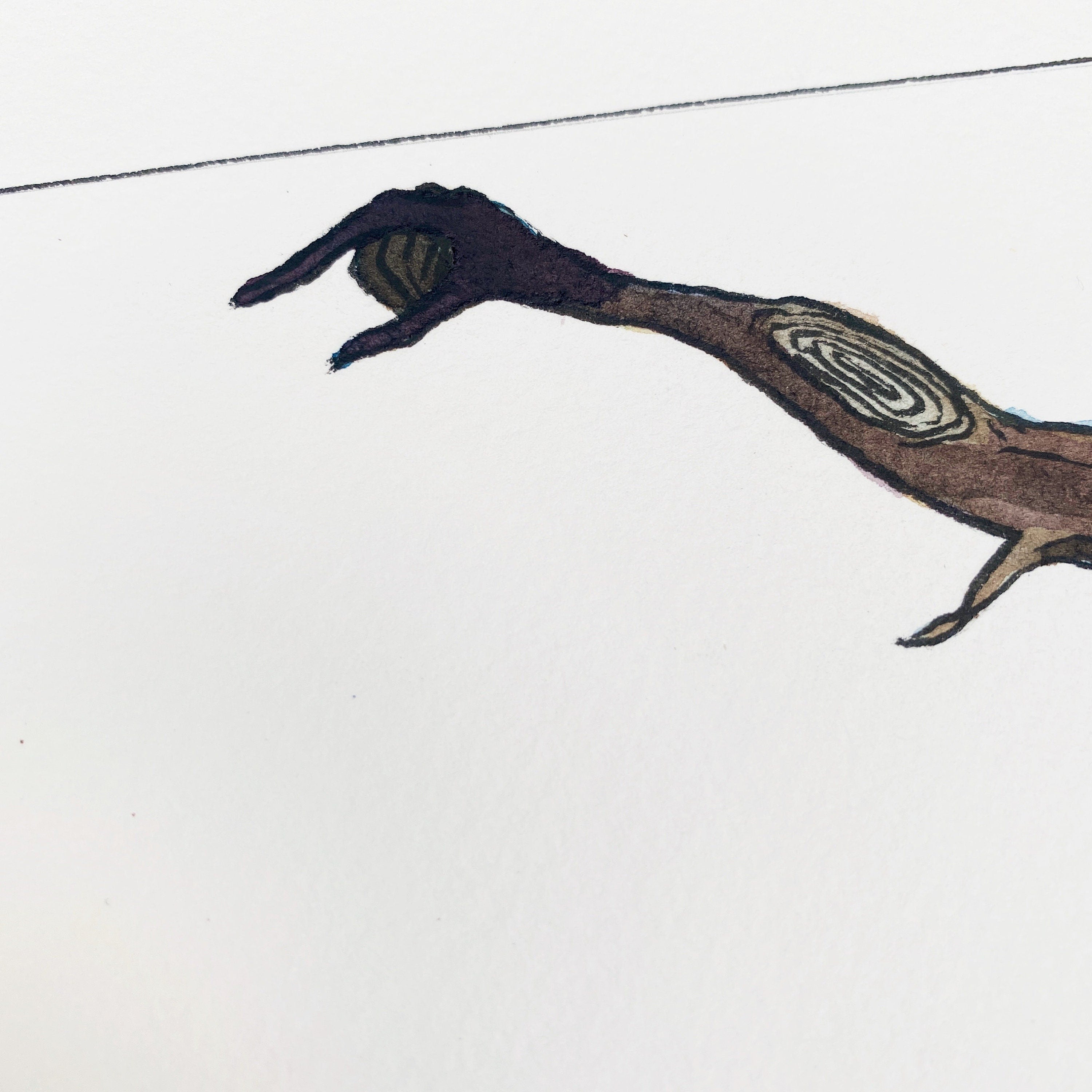 Growing Up (Original Ink and Watercolor)