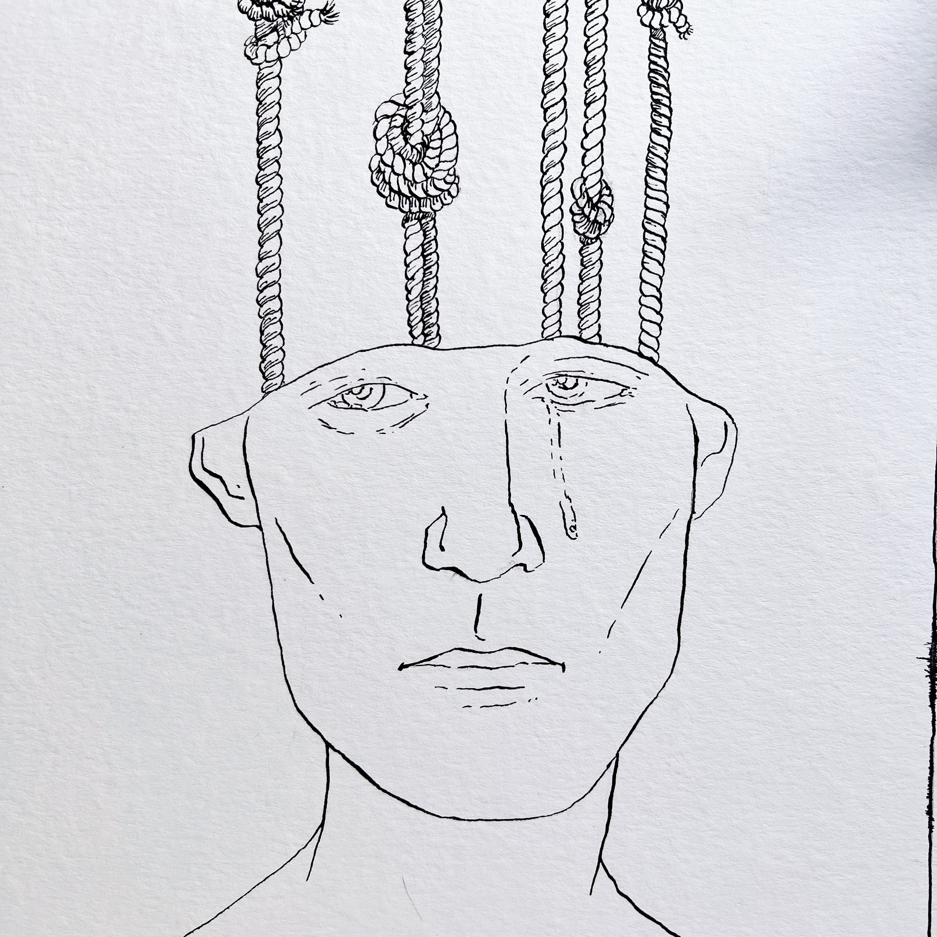 Knotted (Original Ink and Watercolor)