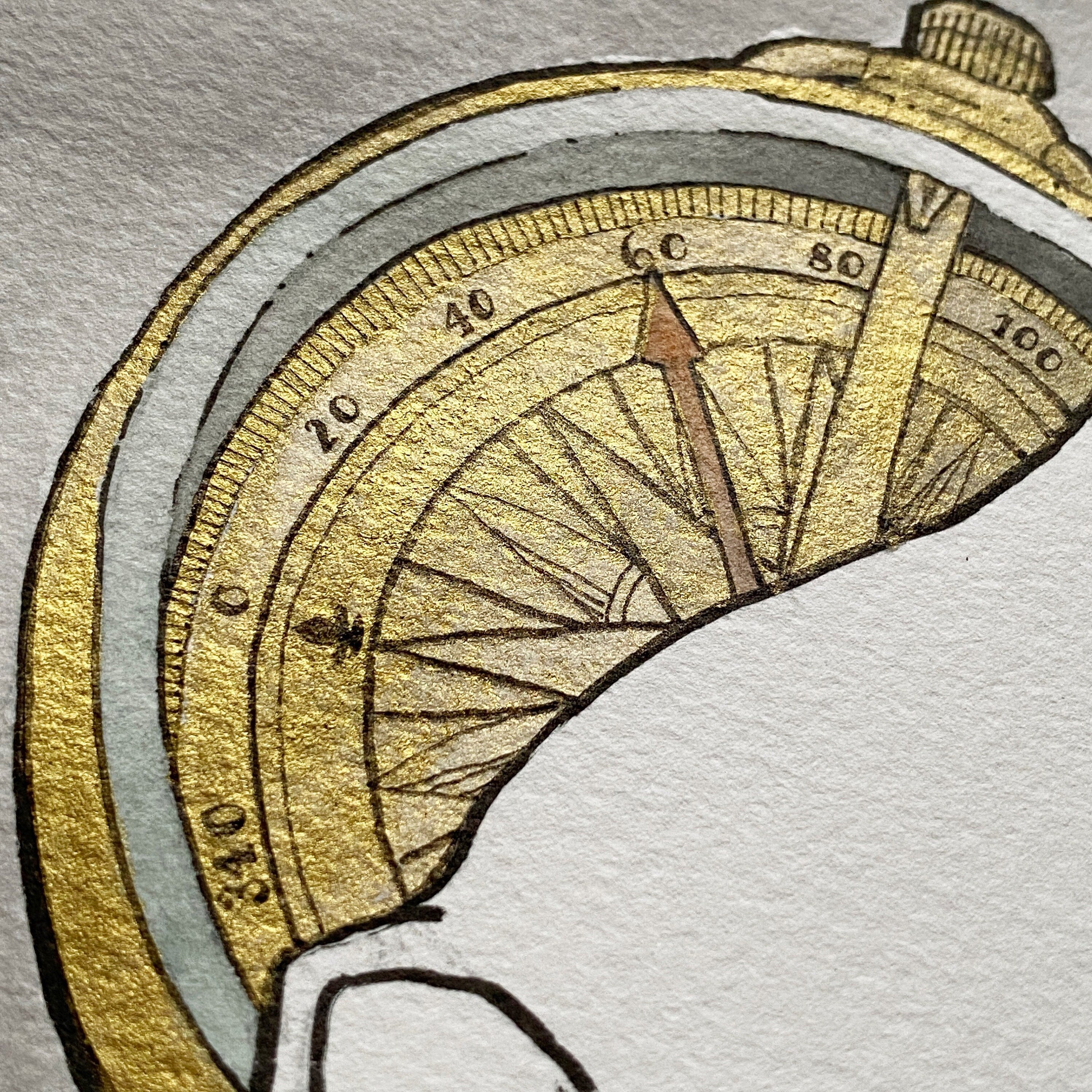 Finding A Way (Original Ink and Watercolor)