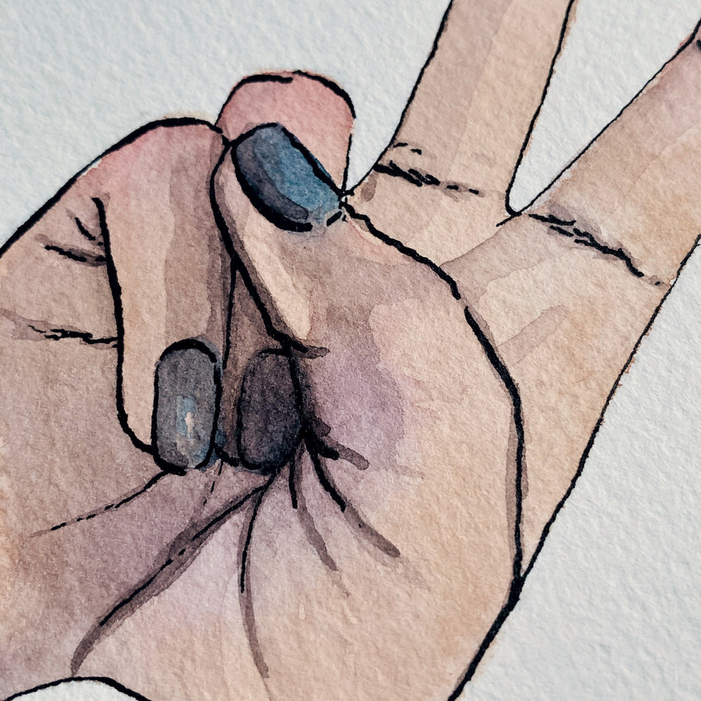 Nice to Meet Ya (Original Ink and Watercolor)