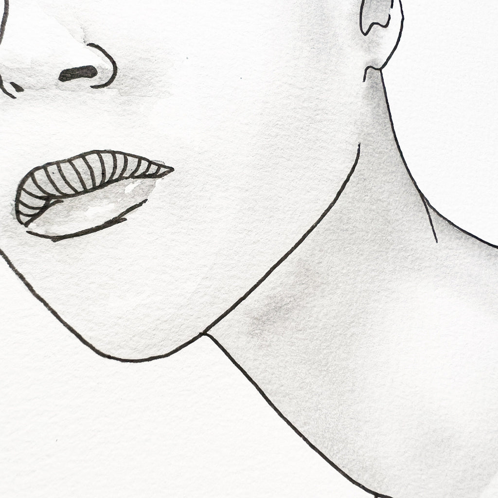 Dandelion (Original Ink and Watercolor)