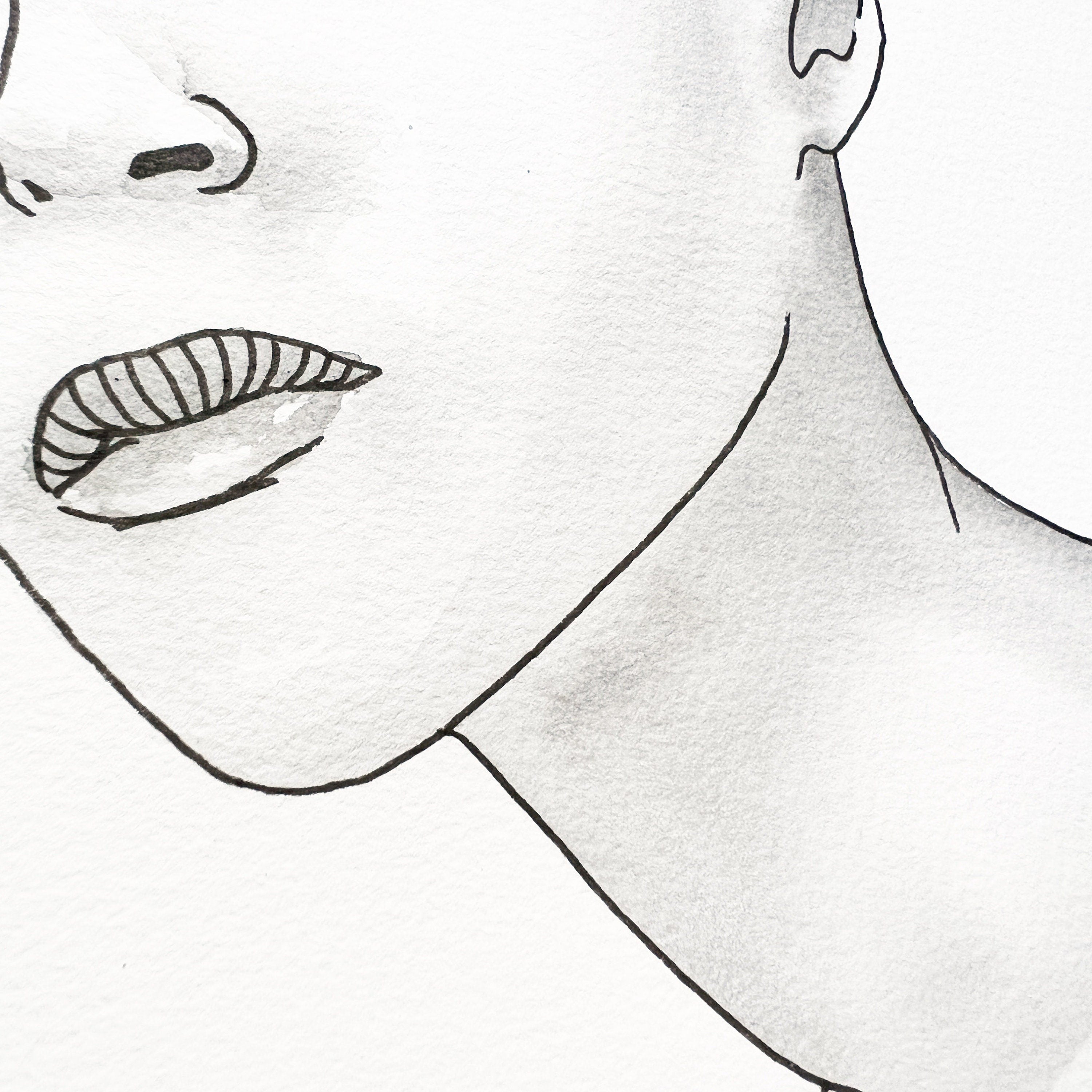 Dandelion (Original Ink and Watercolor)