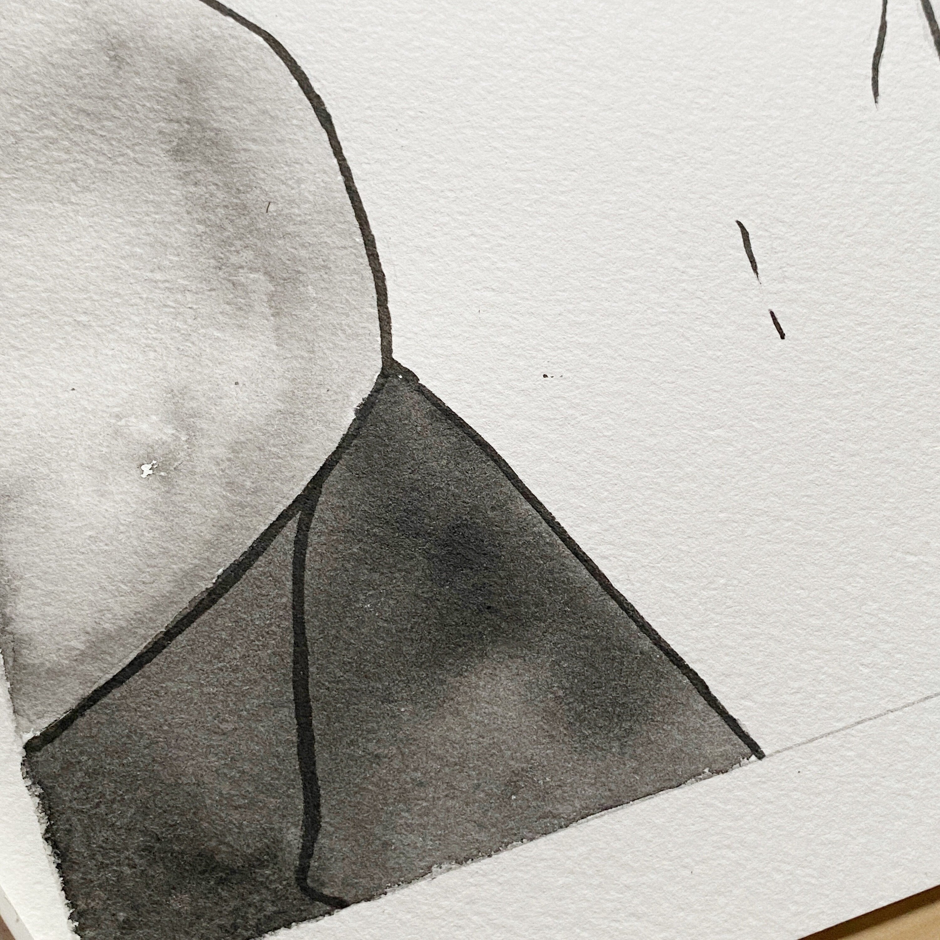 Finding A Way (Original Ink and Watercolor)